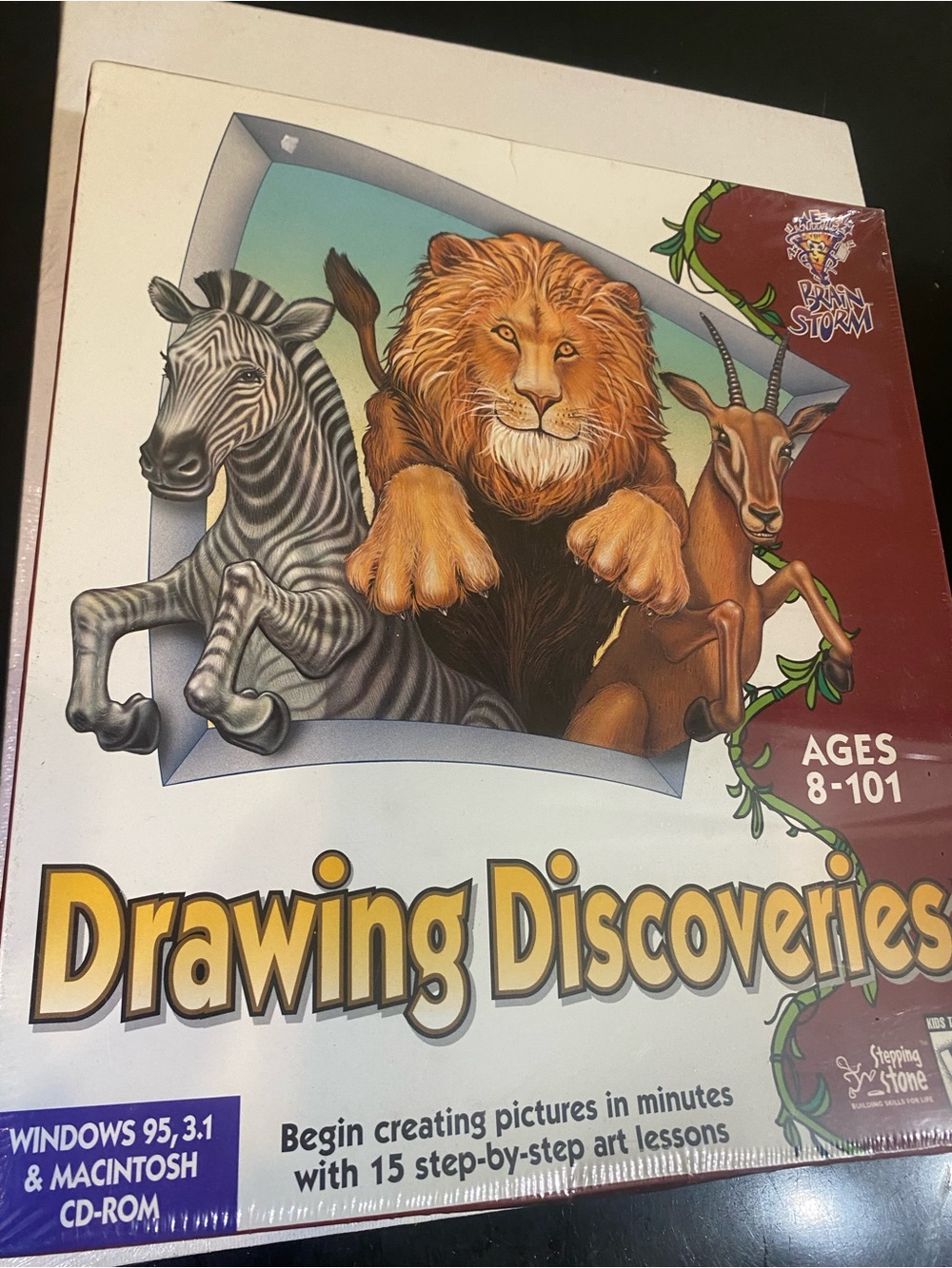 Drawing Discoveries computer learning software from 90’s cd rom